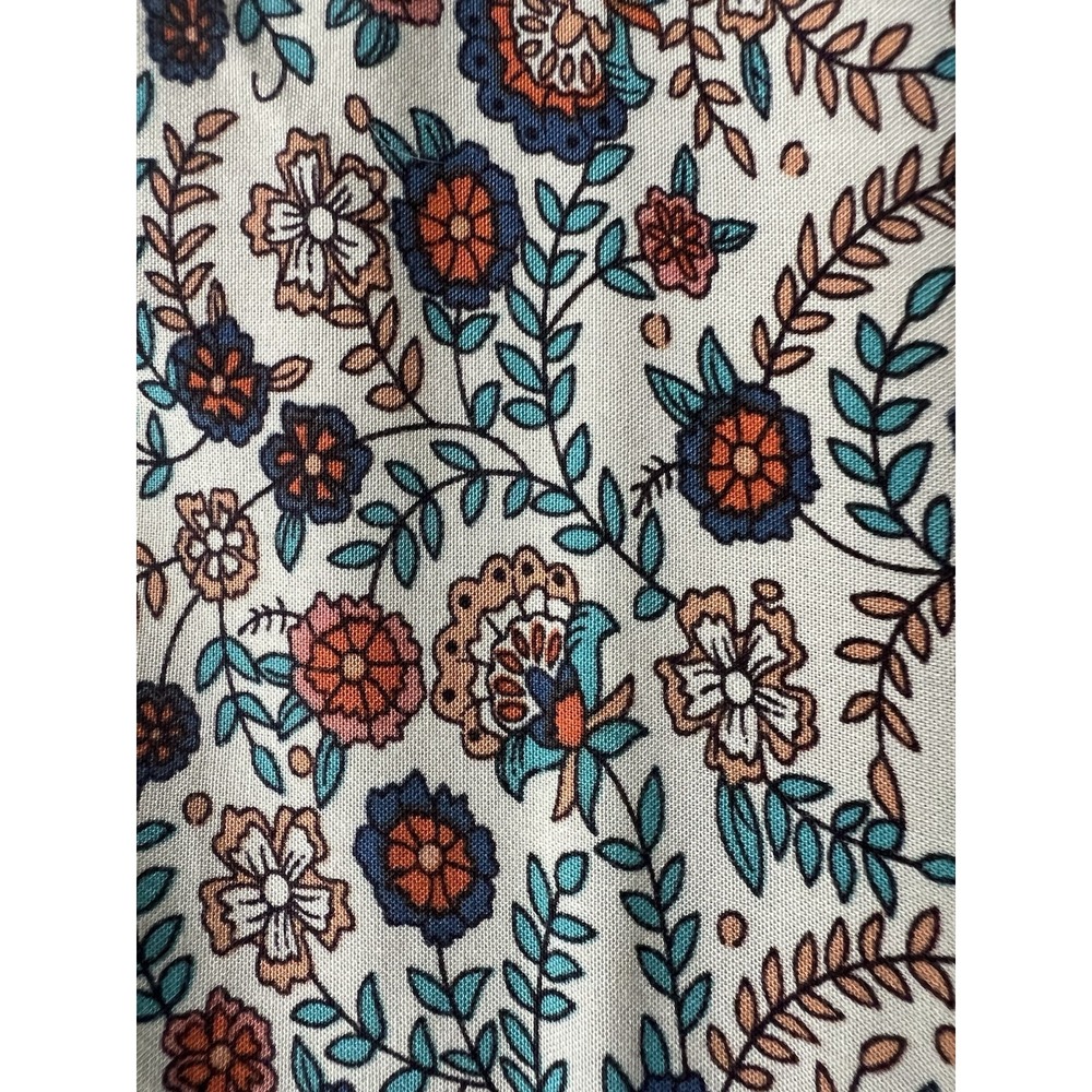 Natural Life Womens Floral Maxi Dress Size Medium Short Ballon Sleeve Boho - Picture 9 of 13